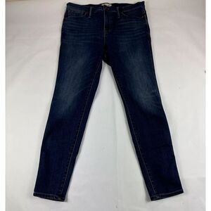 Madewell 10" High Rise Skinny Jeans Womens‎ Blue Denim Pants Stretch Medium Wash
